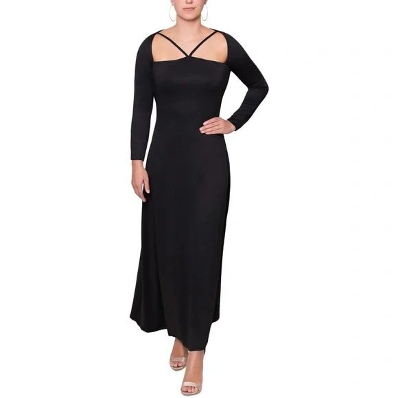 RACHEL Rachel Roy | Dresses | Rachel Rachel Roy Womens Long Cocktail Party  Dress Black Xxl | Poshmark